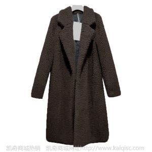 跨境凯奇秋冬棉服 女士欧美羊羔毛冬季中长款羊羔绒外套女