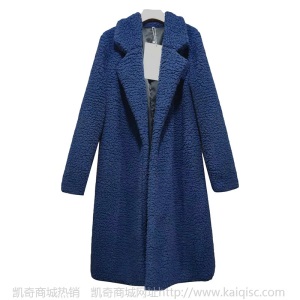 跨境凯奇秋冬棉服 女士欧美羊羔毛冬季中长款羊羔绒外套女