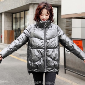 亮面棉衣女2020冬季新款韩版宽松拼接加厚棉服短款棉袄外套ins潮