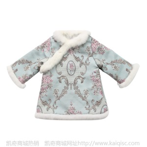 萌小铁中国风旗袍连衣裙2020冬季提花复古女童襦裙中小童唐装汉服
