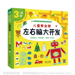 正版儿童金期左右脑开发思维益智游戏书籍启蒙认知幼儿图书3-6岁