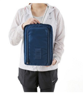 外贸二代韩式运动鞋子袋 防水可折叠鞋盒批发 旅行手提收纳鞋包