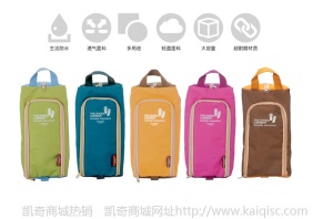 糖果色户外旅行鞋子收纳袋 运动出差便携式收纳整理鞋袋 鞋包