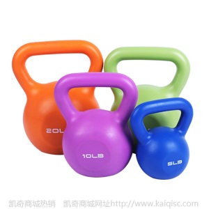 一件代发 彩色环保PE壶铃 女士健身器材 竞技训练手臂深蹲提灌沙