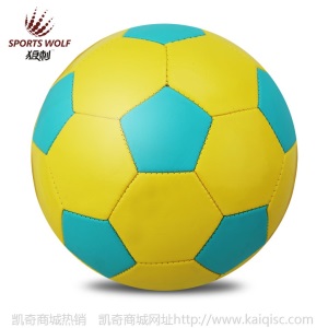 厂家直销儿童足球机缝足球4号5号足球六色可选耐磨足球体育用品