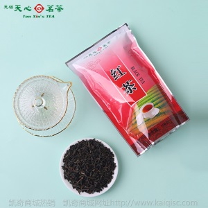 源头茶园 天福天心茗茶 云南珍品新茶红茶 大叶工夫红茶袋装100g