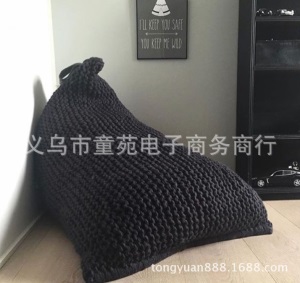 ins北欧风手工编织 懒人沙发豆袋榻榻米 欧式儿童房装饰懒人沙发