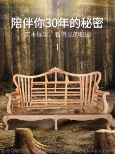 欧式布艺沙发组合123位黑檀轻奢家具套装组合欧美新古典品牌沙发