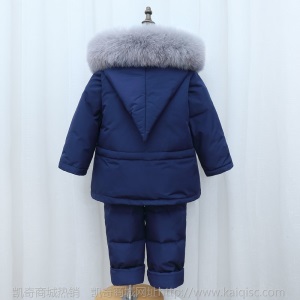2020新款宝宝羽绒服套装1-3岁男童女童婴儿幼儿款冬季儿童装加厚