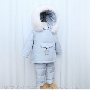 2020新款宝宝羽绒服套装1-3岁男童女童婴儿幼儿款冬季儿童装加厚