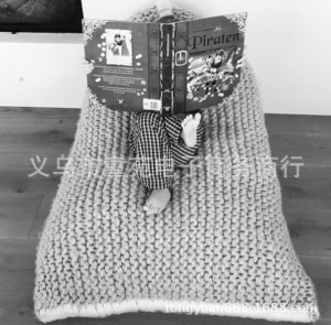 ins北欧风手工编织 懒人沙发豆袋榻榻米 欧式儿童房装饰懒人沙发