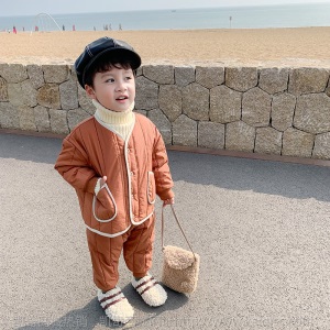 风之谷2020冬季新款男宝宝套装儿童冬季韩版童装男童秋冬两件套