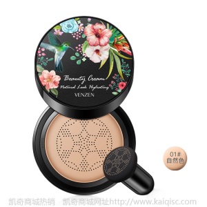 梵贞小蘑菇气垫 自然遮瑕粉底液美颜霜 蘑菇头气垫bb霜 彩妆批发