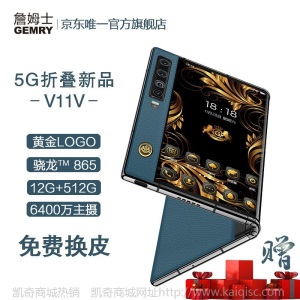 詹姆士（GEMRY）V11V 5G折叠屏手机轻奢商务 高通骁龙865 主摄6400万12+512GB