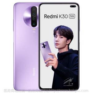 Redmi K30 5G双模 120Hz流速屏 骁龙765G 前置挖孔双摄 索尼6400万后置四摄 30W快充 6GB+128GB 紫玉幻境 游戏智能手机