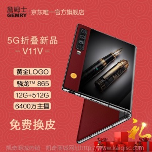 詹姆士（GEMRY）V11V 5G折叠屏手机轻奢商务 高通骁龙865 主摄6400万12+512GB