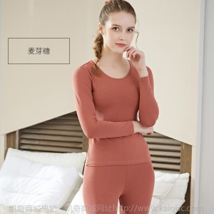 纯棉保暖内衣套装薄款女士秋衣秋裤成人2020新款全棉一件代发通标