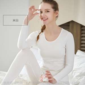 纯棉保暖内衣套装薄款女士秋衣秋裤成人2020新款全棉一件代发通标