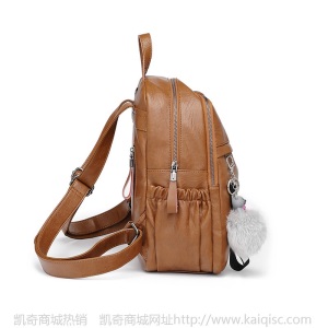 批发双肩包女潮外贸新款潮流新款学生背包休闲旅游箱包送小熊挂饰