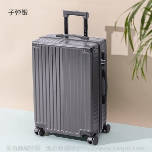 行李箱铝框万向轮皮箱 pvc定制拉杆箱20寸登机旅行箱包厂家批发