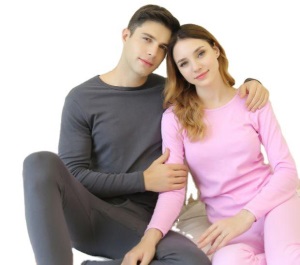 纯棉女士男士保暖内衣套装棉毛衫基础打底情侣薄款秋衣秋裤全棉