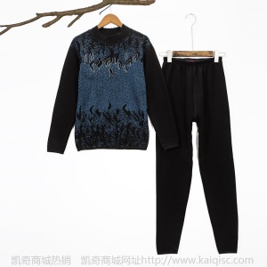 中老年保暖内衣套装加绒加厚男士加肥大码女士中高领纯棉秋衣秋裤