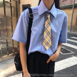 小九家 多色可选韩版百搭复古原宿风ins衬衫领带女学生学院风领结