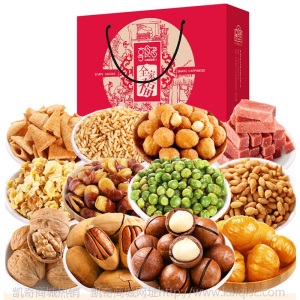 坚果礼盒年货批发18包 每日坚果炒货干果瓜子网红休闲零食大礼包