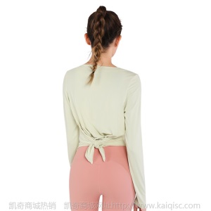 跨境秋冬新款上衣女宽松舞蹈长袖罩衫健身跑步运动t恤瑜伽服