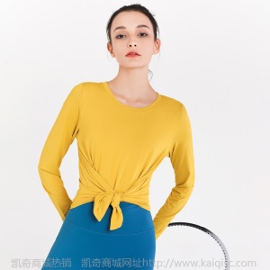 跨境秋冬新款上衣女宽松舞蹈长袖罩衫健身跑步运动t恤瑜伽服