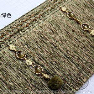 窗帘花边汽车配饰家装饰品衣服辅料流苏抱枕花边16公分杨梅龙须边