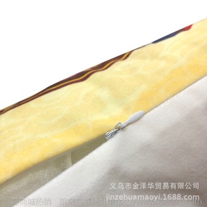 企业logo定制抱枕套凯奇爆款亚麻靠枕套桃皮绒沙发抱枕家居用品