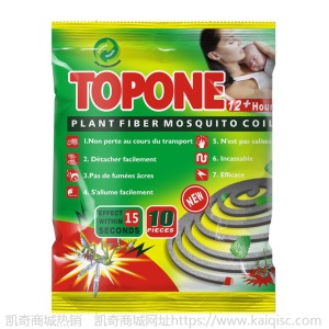 TOPONE 天然竹浆蚊香 家用驱蚊盘香 植物纤维纸蚊香 野外防蚊蚊香