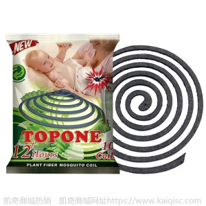 TOPONE 天然竹浆蚊香 家用驱蚊盘香 植物纤维纸蚊香 野外防蚊蚊香