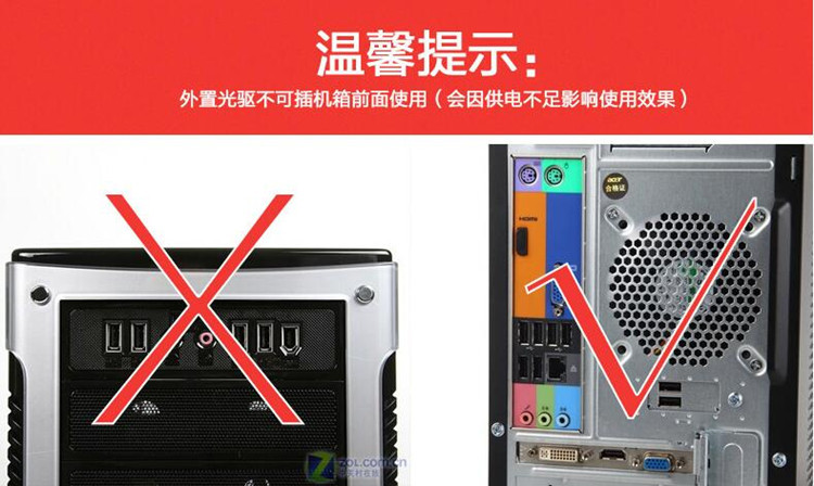 外置外驱在台式机使用