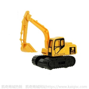凯奇爆款直销挖掘机滑行合金车模型 儿童玩具迷你套装合金工程车