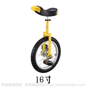 厂家直销产地货源独轮车自行车儿童成人16寸单轮杂技平衡车