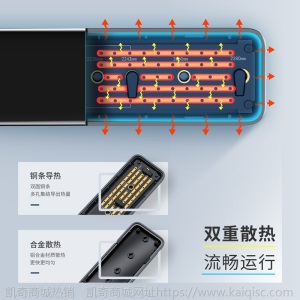 倍思 全速SSD硬盘盒type-c安卓手机笔记本外置SATA硬盘盒智能休眠