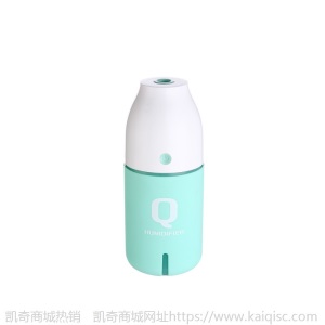 创意Q瓶usb迷你加湿器 家用雾化加湿小夜灯车载空气净化器香薰器