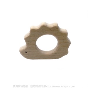儿童抖音益智早教创意新磨牙安抚玩具榉木卡通动物磨牙棒婴儿牙胶