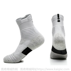 篮球袜男毛巾底防滑运动船袜毛圈户外中短筒精英袜速干跑步袜定制