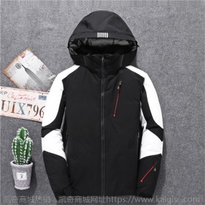 新款男士羽绒服户外冬季滑雪服青年时尚加厚防寒连帽短款羽绒服男
