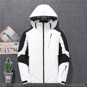 新款男士羽绒服户外冬季滑雪服青年时尚加厚防寒连帽短款羽绒服男