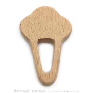 儿童抖音益智早教创意新磨牙安抚玩具榉木卡通动物磨牙棒婴儿牙胶