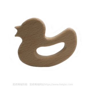 儿童抖音益智早教创意新磨牙安抚玩具榉木卡通动物磨牙棒婴儿牙胶