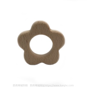 儿童抖音益智早教创意新磨牙安抚玩具榉木卡通动物磨牙棒婴儿牙胶