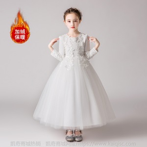 女童公主裙蓬蓬纱长裙2018韩版新款儿童生日礼服花童婚纱连衣裙子