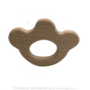 儿童抖音益智早教创意新磨牙安抚玩具榉木卡通动物磨牙棒婴儿牙胶