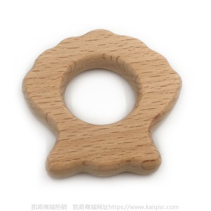 儿童抖音益智早教创意新磨牙安抚玩具榉木卡通动物磨牙棒婴儿牙胶