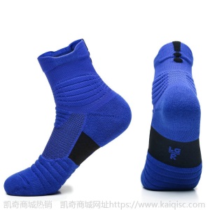 篮球袜男毛巾底防滑运动船袜毛圈户外中短筒精英袜速干跑步袜定制